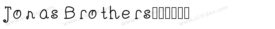 Jonas Brothers字体转换